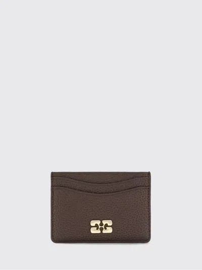 Ganni Wallet Woman In Brown