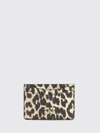 Ganni Wallet Woman In Brown