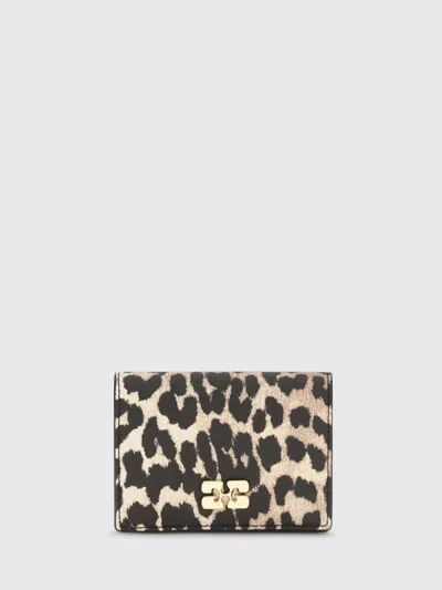 Ganni Wallet Woman Color Milk In Multi