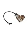 Ganni Bou Heart Mirror In Brown