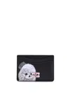 Ganni Black Cardholder With Print