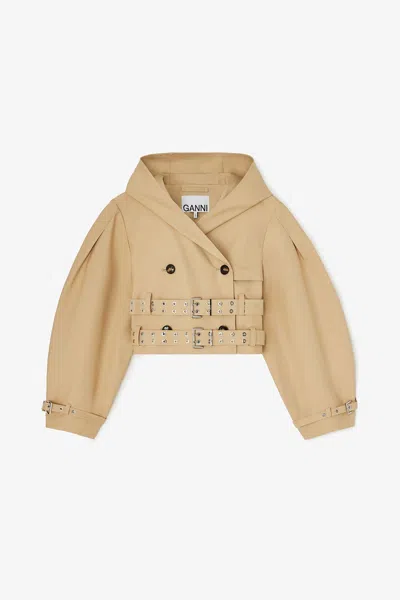 Ganni Warm Sand Trench Jacket