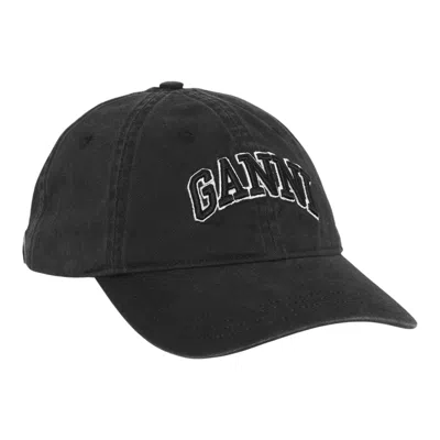 GANNI WASHED COTTON CANVAS CAP