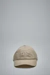 Ganni Washed Cotton Canvas Cap Embroidery In Multi