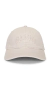 Ganni Cap Hat Patch In Egret