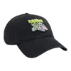 Ganni Womens Black Brand-embroidered Cotton-canvas Cap In Black