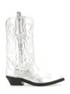 Ganni Recycled Metallic Embroidered Western Boots