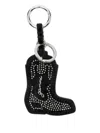 Ganni Western Boot Keyring In Black