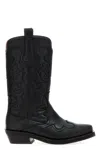 Ganni Embroidered Western Boots Women