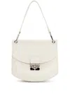 Ganni White Apo-g Shoulder Bag In White