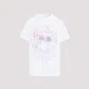 Ganni White Basic Cocktail Cotton Jersey T-shirt In White