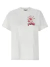 Ganni Basic Jersey Celestial Poster Relaxed T-shirt In White