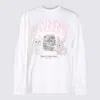 Ganni Have A Nice Day Long-sleeved Top In Neutral