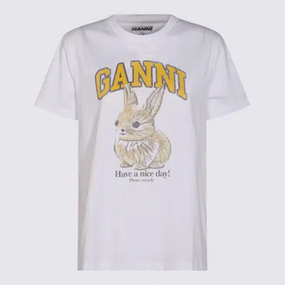 Ganni T-shirt E Polo Bianco