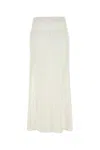 Ganni Women White Crochet Skirt In White
