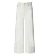 Ganni White Cropped Jeans In White
