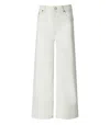Ganni White Cropped Jeans In White