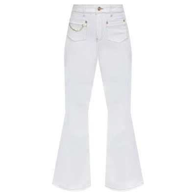 Ganni White Denim Goddi Hw