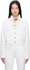 Ganni Denim Jacket Casual Jackets And Parka In 151 Bright White