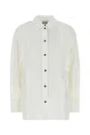Ganni Lace-up Shirt With Adjustable Waist Tie