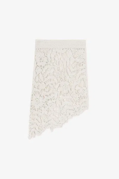 Ganni White Skirt