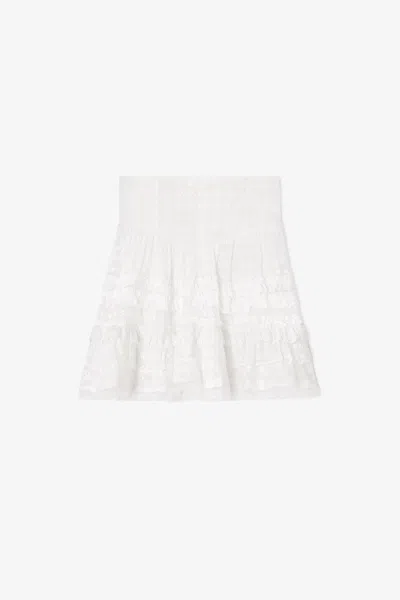 Ganni White Skirt