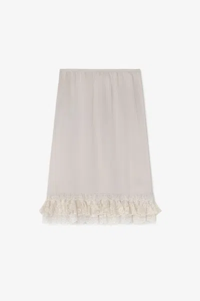 Ganni White Skirt