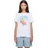 Ganni Womens Bright White Jersey Strawberry Printed Round-neck Cotton-jersey T-shirt