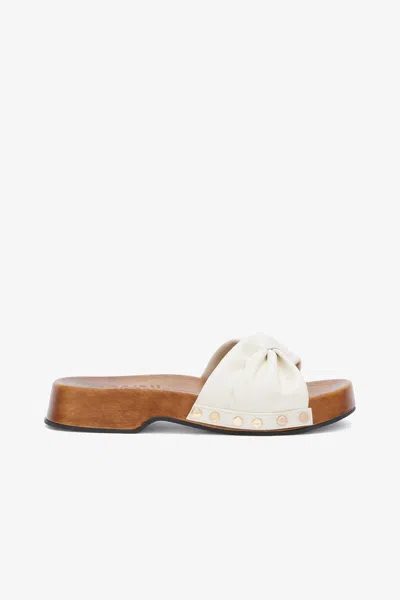 Ganni White Tia Fairy Clog In