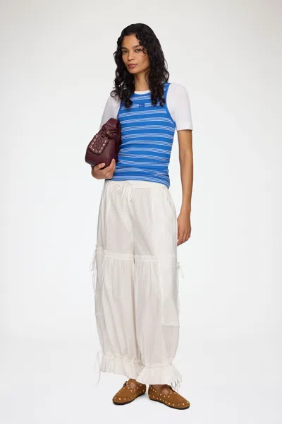 Ganni White Trousers