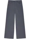 Ganni Wide-leg Jeans In Blue