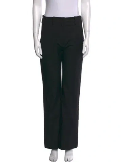 Pre-owned Ganni Wide Leg Pants In Black