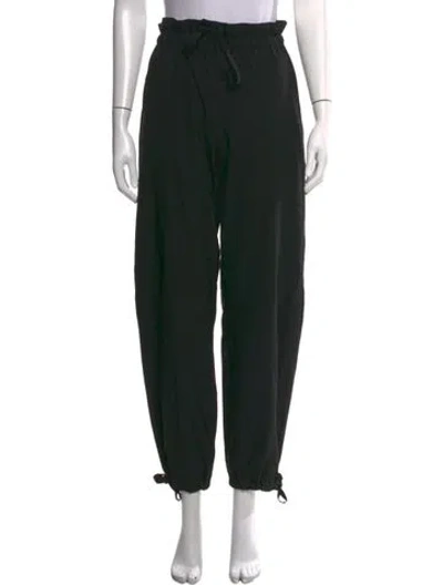 Pre-owned Ganni Wide Leg Pants In Black