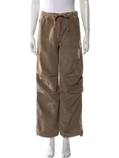 Pre-owned Ganni Wide Leg Pants In Brown