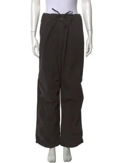 Pre-owned Ganni Wide Leg Pants In Gray