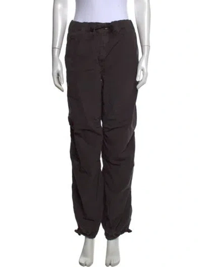 Pre-owned Ganni Wide Leg Pants In Grey