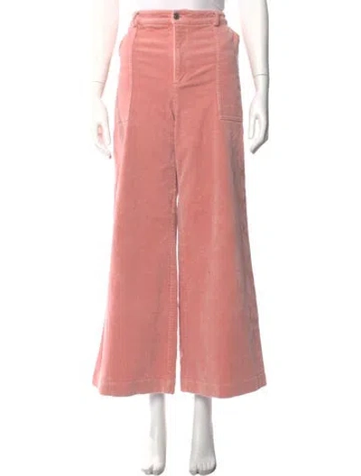 Pre-owned Ganni Wide Leg Pants In Pink