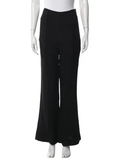 Pre-owned Ganni Wide Leg Pants W/ Tags In Black