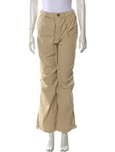 Pre-owned Ganni Wide Leg Pants W/ Tags In Neutral