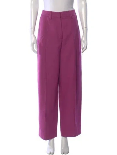 Pre-owned Ganni Wide Leg Pants W/ Tags In Purple