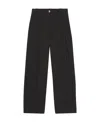 Ganni Wide-leg Tailores Trousers In Black
