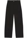 Ganni Wide-leg Tailores Trousers In Schwarz