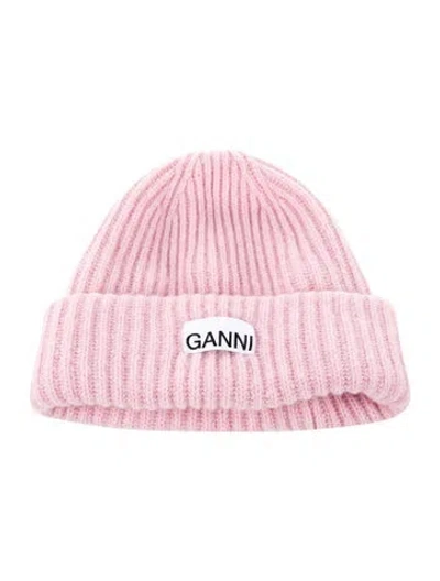 Pre-owned Ganni Winter Hat In Pink