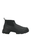 Ganni Woman Ankle Boots Black Size 8 Rubber