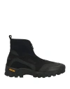 Ganni Layered Effect Technical Ankle Boots In Black