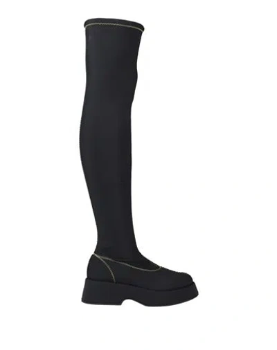 Ganni Woman Boot Black Size 10 Synthetic Material
