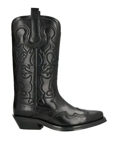 Ganni Woman Boot Black Size 8 Leather