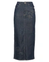 Ganni Woman Denim Skirt Blue Size 8/10 Cotton, Elastane In Blue