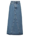 Ganni Woman Denim Skirt Blue Size 6 Organic Cotton In Blue