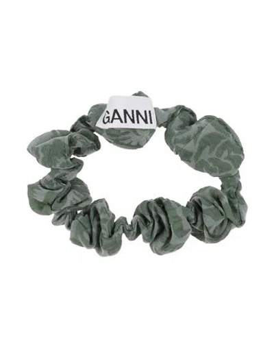 Ganni Woman Hair Accessory Green Size - Recycled Polyester